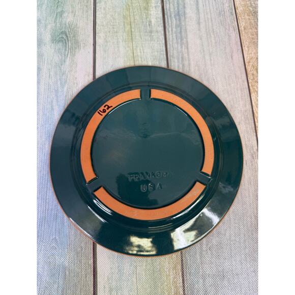 Frankhoma Plate Thunderbird Teal Native American Terra Cotta Salad Plate Vintage - Picture 5 of 7